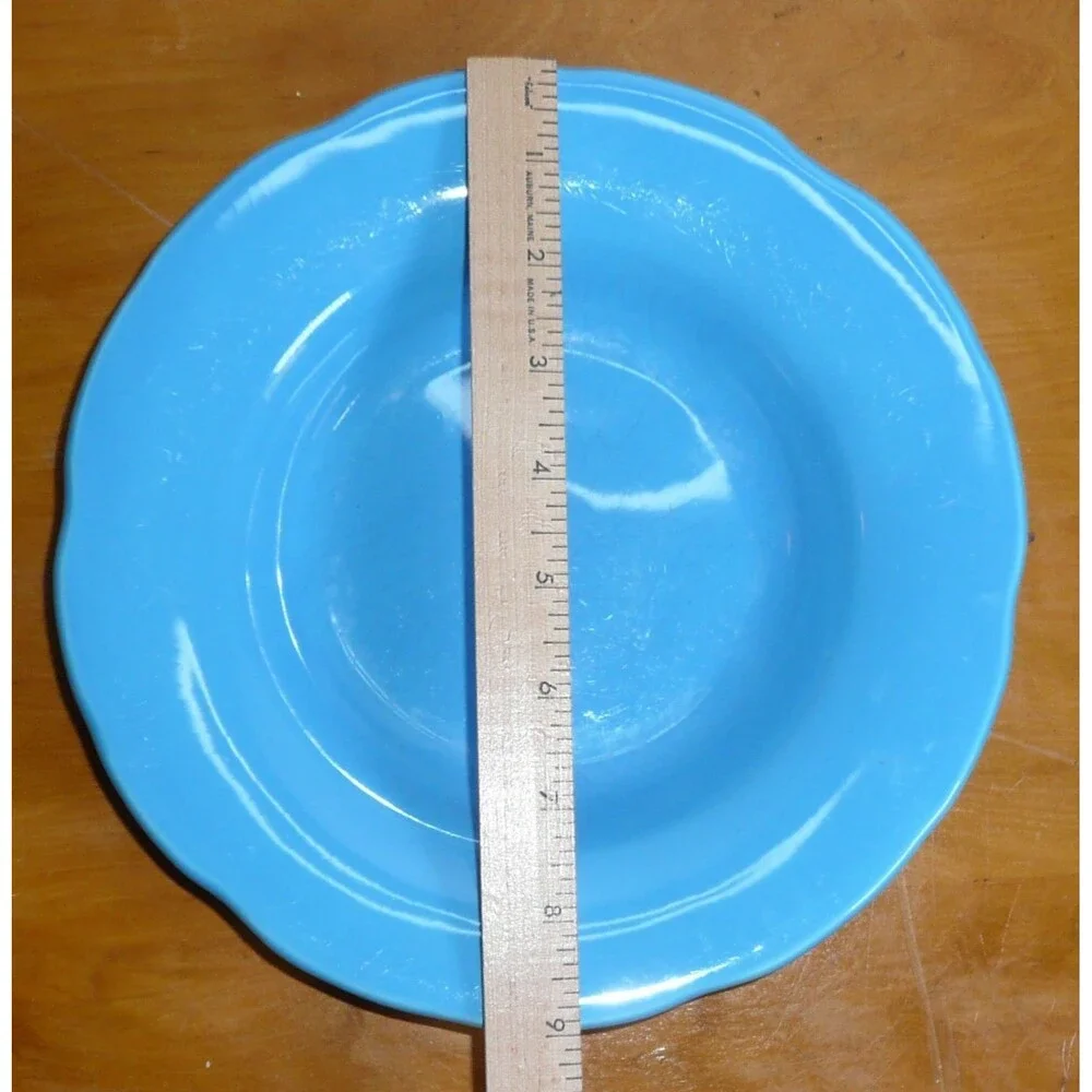 Pier 1 Imports Cornflower Blue Salad Soup Cereal Bowl Scallop Edge Essential